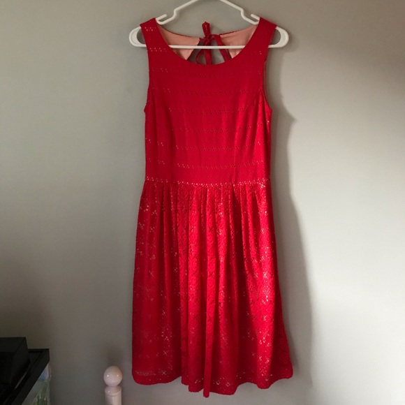 Anthropologie Postmark red open-back midi dress - Picture 2 of 11